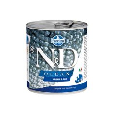 Farmina N&D Ocean Adult Salmón & Bacalao (Latas) 285 gr x 6