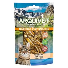 Natural Cat Pescadito Seco. 50 Grs. (24 Bolsas/Caja) Arquivet