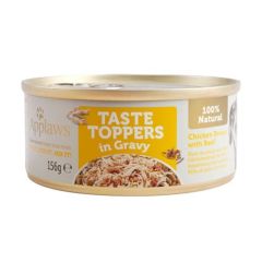 Applaws Dog Taste Toppers in Gravy Pollo con Ternera en Salsa (Latas) 156 gr x 12