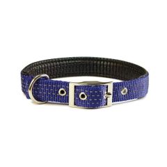 Collar nylon liso azul