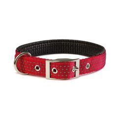 Collar nylon liso rojo