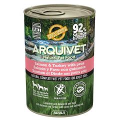 Arquivet Wet Dog Food Adult Salmón y Pavo (Latas)