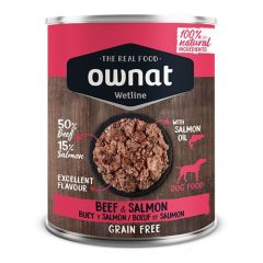 Ownat Wetline Dog Buey & Salmón (Latas) 12 x 395 gr