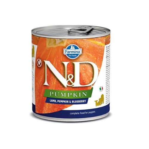 Farmina N&D Pumpkin Puppy Cordero & Arándano (Latas) 285 gr x 6