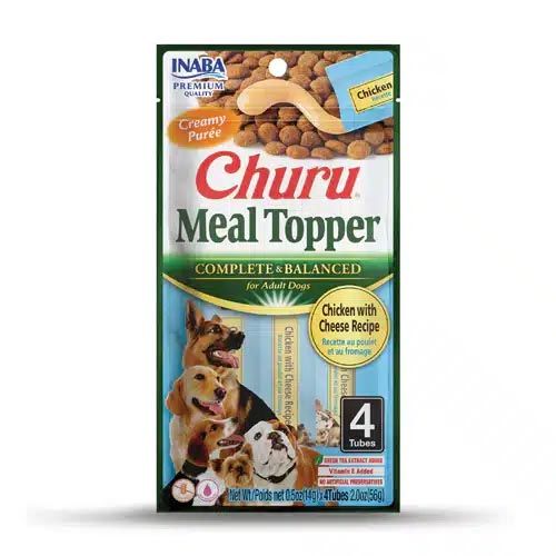 Churu Dog Meal Topper Pollo y Queso - 12 x 56 gr (Envío 3 - 5 días)