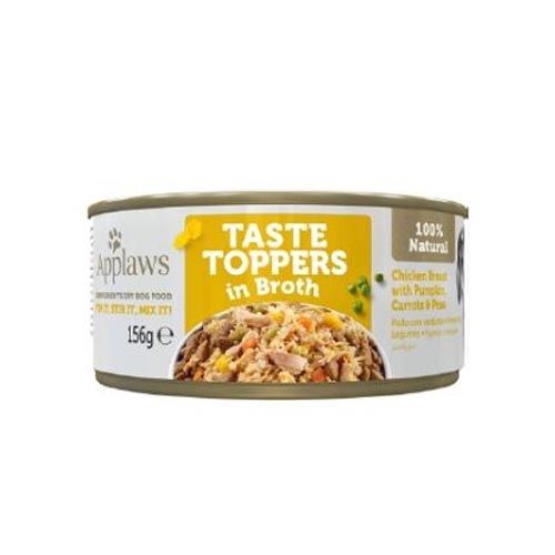 Applaws Dog Taste Toppers in Broth Pollo con Verduras en Caldo (Latas) 156 gr x 12