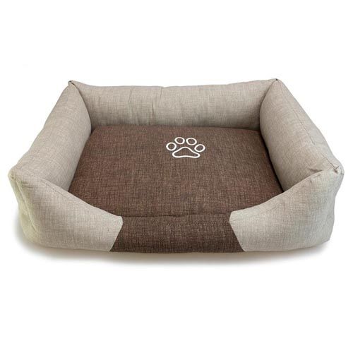 Cama Arquivet Marrón/Beige con huella