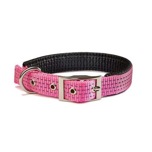 Collar nylon liso rosa