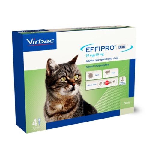 Effipro Duo pipetas antiparasitarias para gato