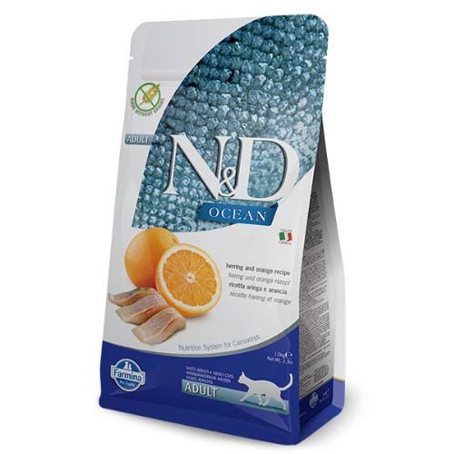 Farmina N&D Grain Free Ocean Arenque & Naranja Gato