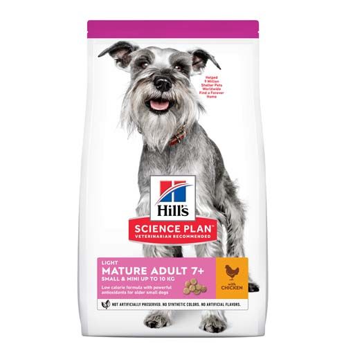 Hill's Science Plan Canine Mature Adult 7+ Light Small & Mini Pollo