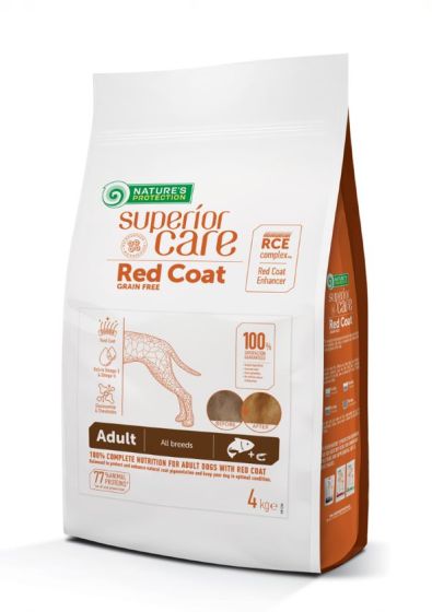 Nature's Protection Superior Care Red Coat Adult Salmón