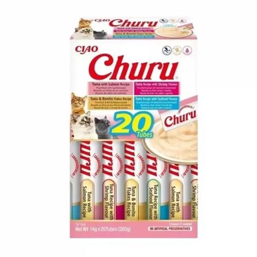 Churu Cat Variedades de Marisco - 20 x 14 gr (Envío 3 - 5 días)