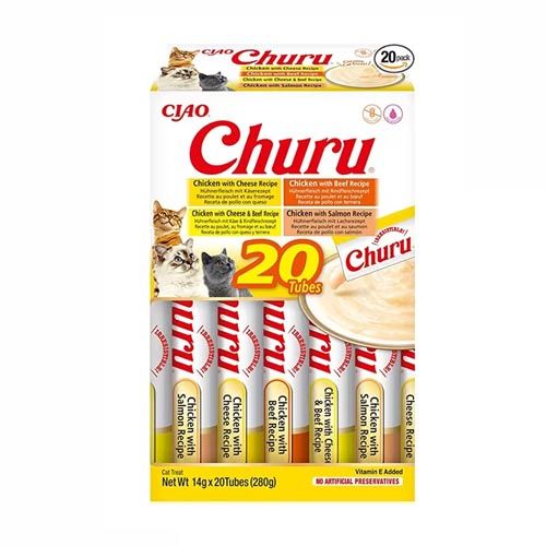 Churu Cat Variedades de Pollo con Buey - 20 x 14 gr (Envío 3 - 5 días)