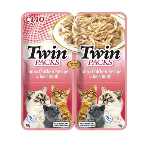 Churu Cat Twin Atún y Pollo en caldo de Atún - 12 x 80 gr (Envío 3 - 5 días)