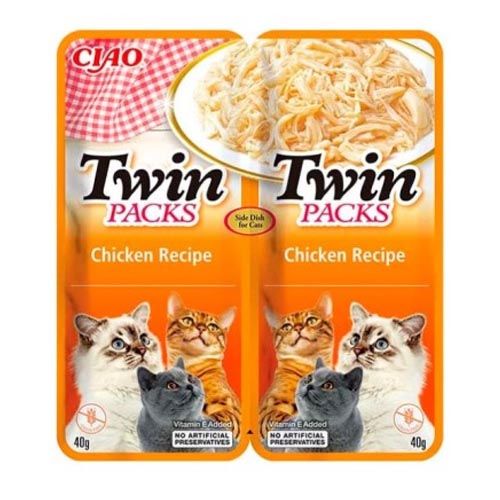 Churu Cat Twin Pollo en caldo de Pollo - 12 x 80 gr (Envío 3 - 5 días)