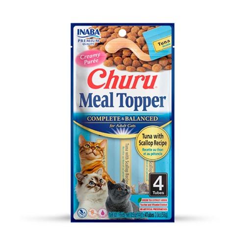 Churu Cat Meal Topper Atún con Vieira - 12 x 56 gr (Envío 3 - 5 días)