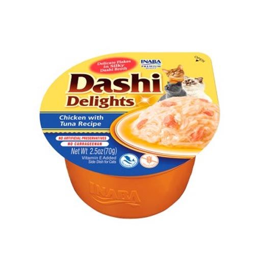 Churu Cat Dashi Delight Pollo con Atún - 6 x 70 gr (Envío 3 - 5 días)