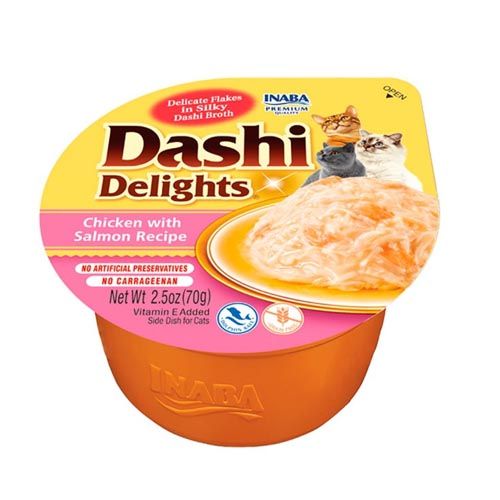 Churu Cat Dashi Delight Pollo y Salmón - 6 x 70 gr (Envío 3 - 5 días)