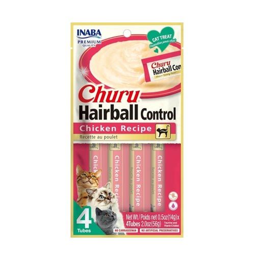 Churu Cat Hairball Receta de Pollo - 12 x 56 gr (Envío 3 - 5 días)